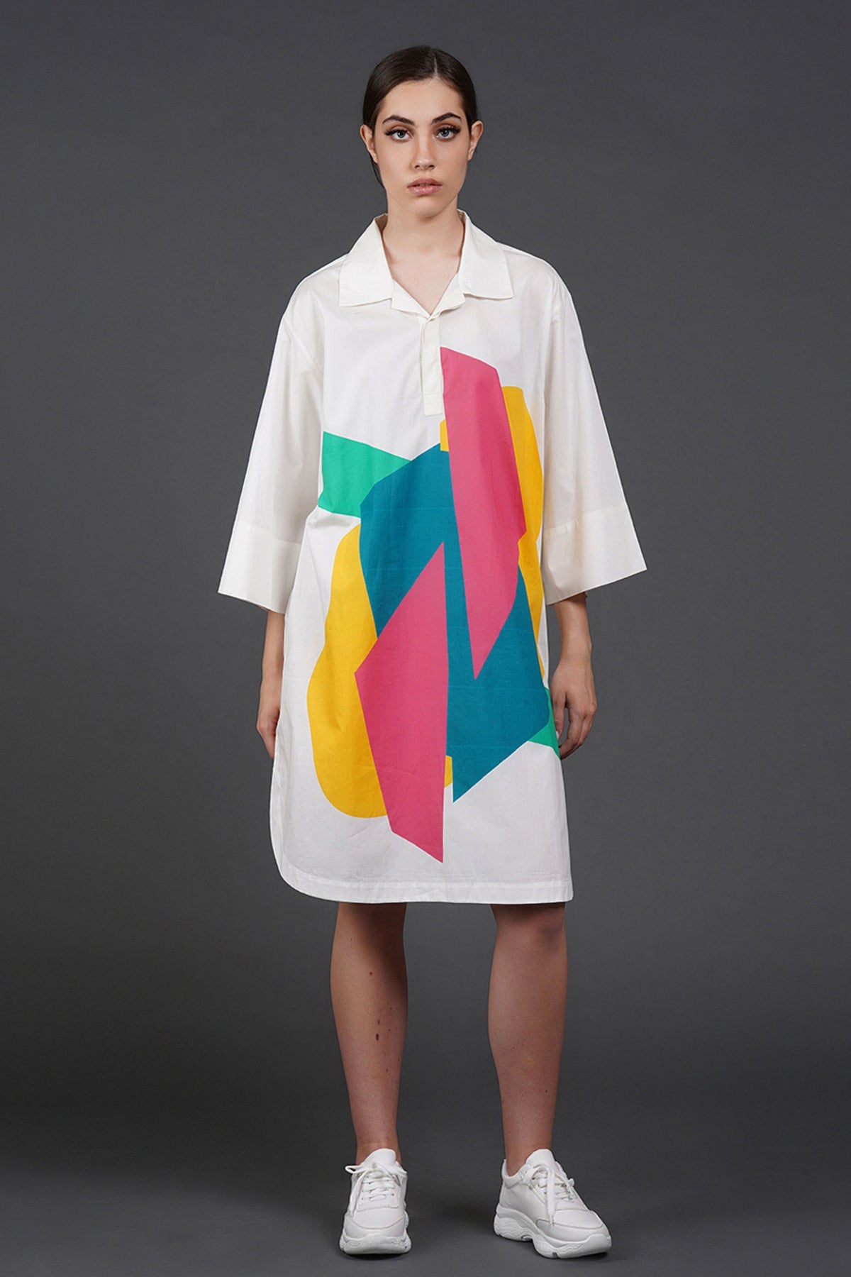 Offwhite Digtal Print Dress