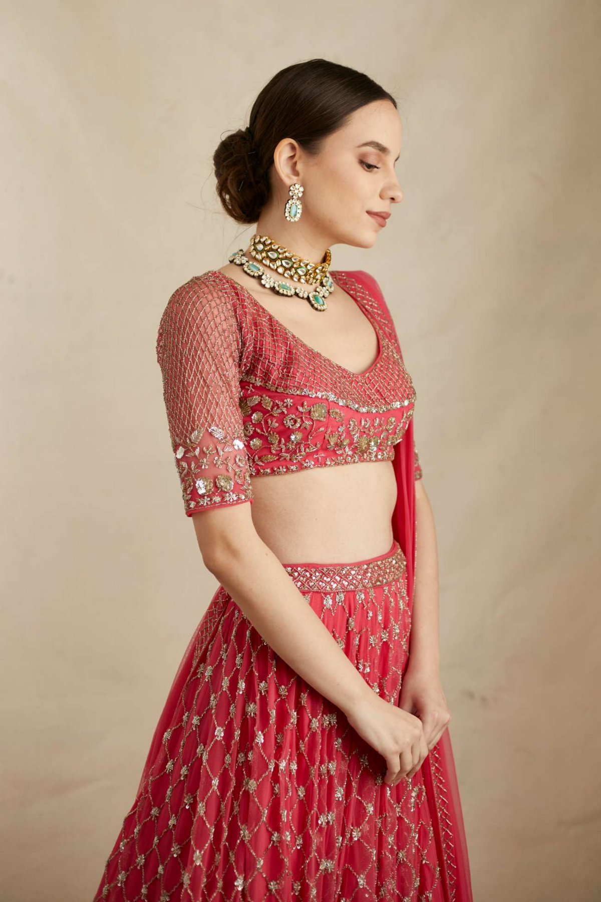 Sharbat Pink Heavy Lehenga Set