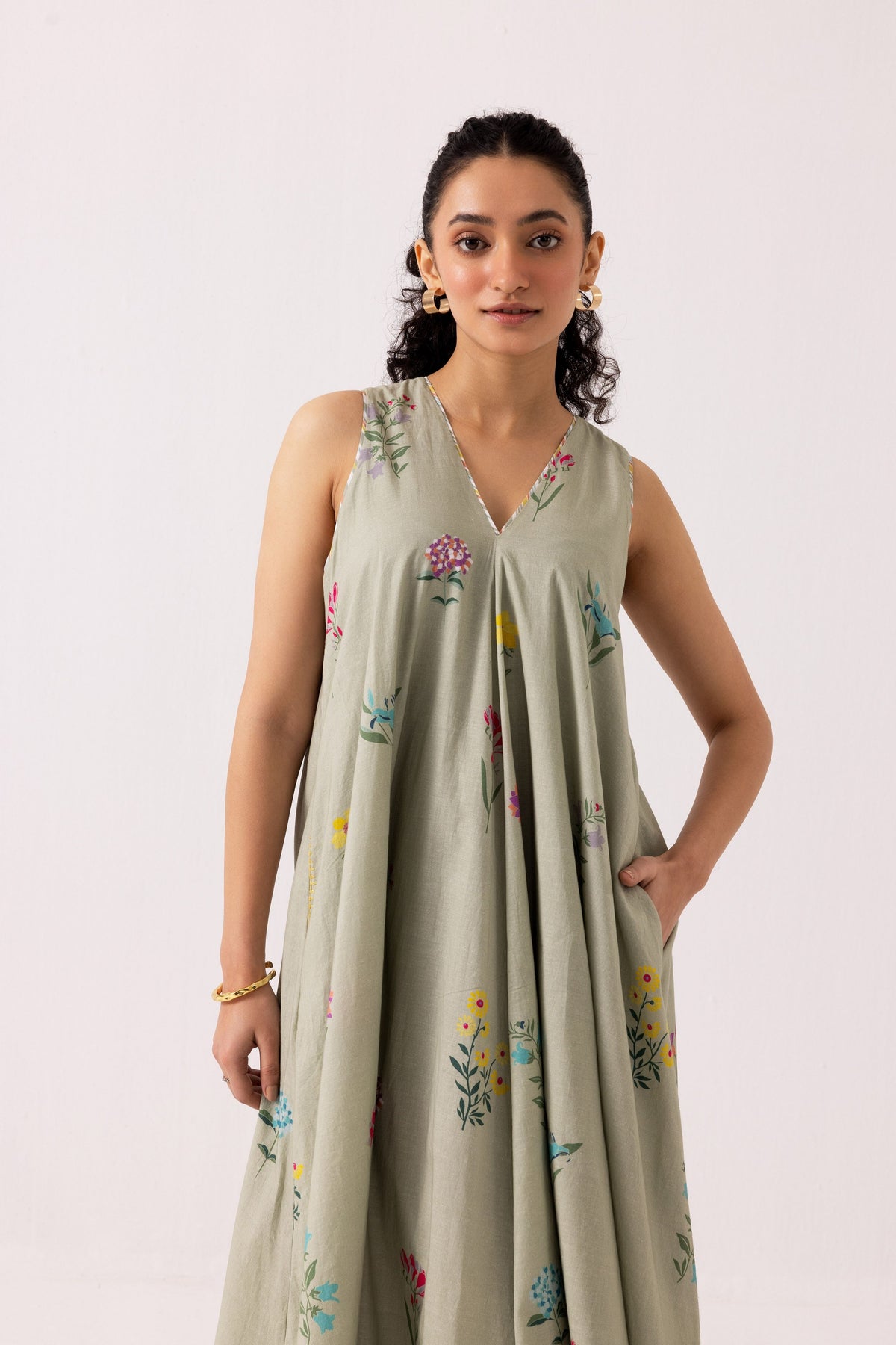 Orchid Sage Green Dress