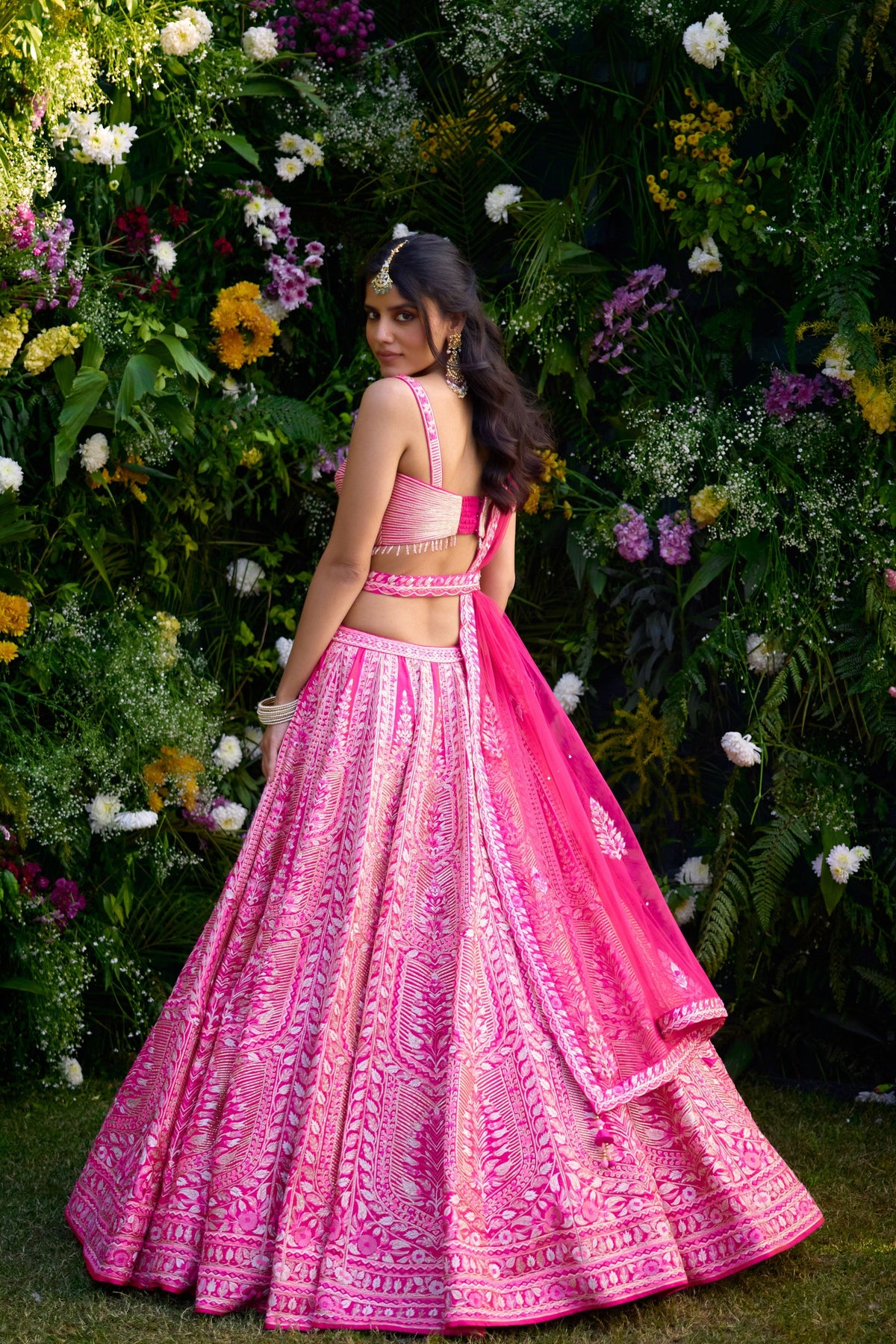 Fuschia Pink Lehenga Set