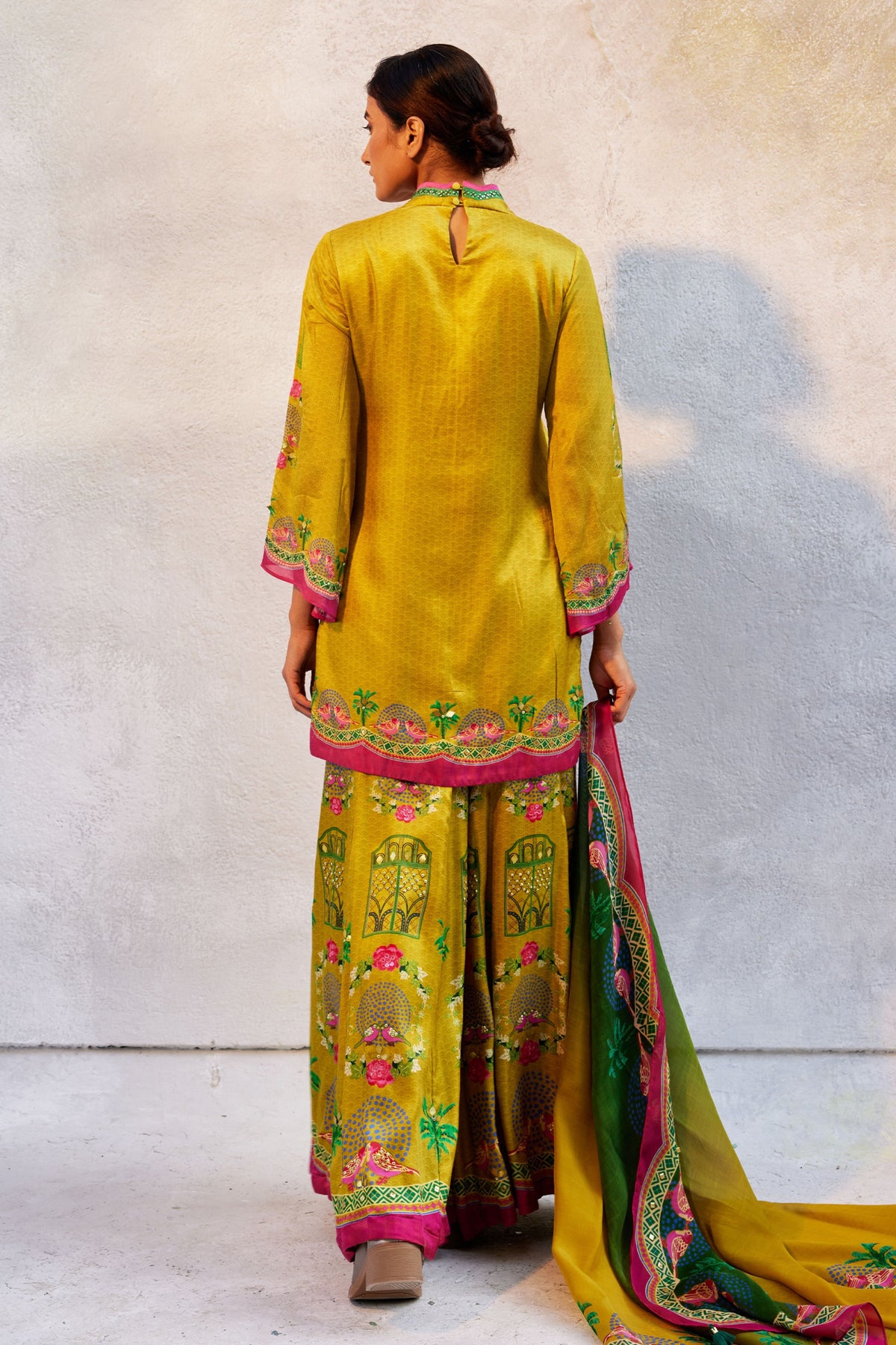 Citrin Yellow Sharara Set