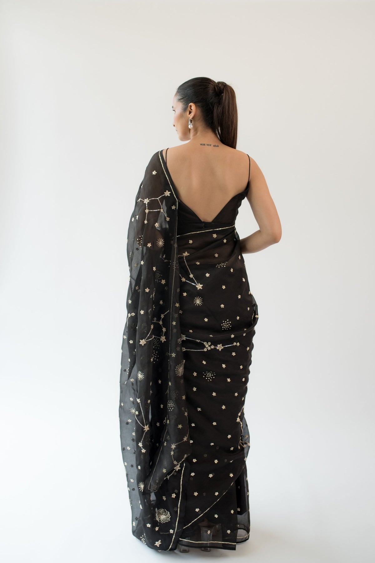 Andromeda Black Saree