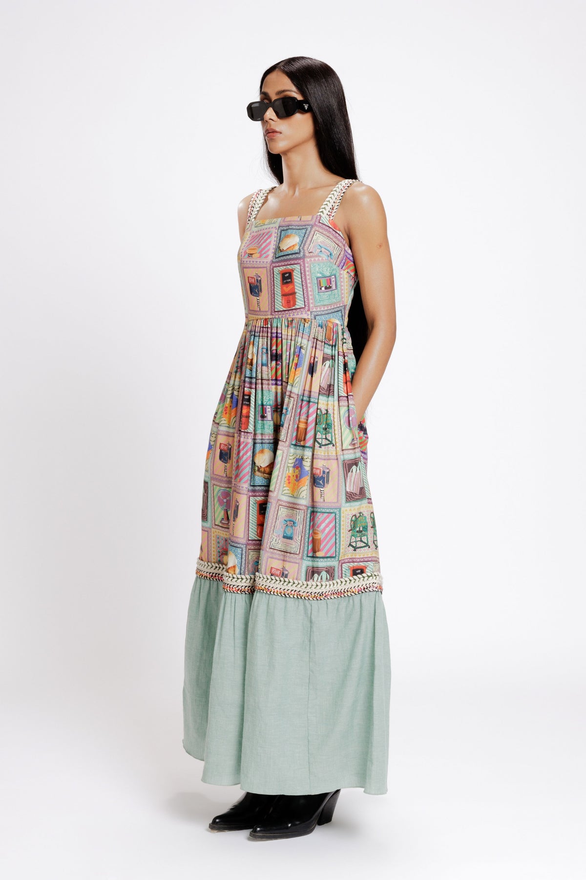 Kaali Peeli Maxi Dress