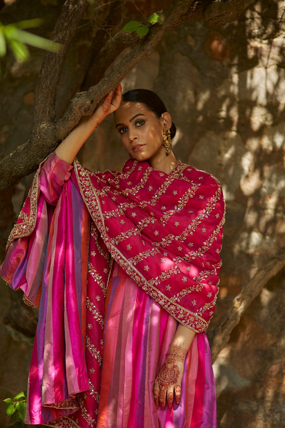 Rani Pink Anarkali