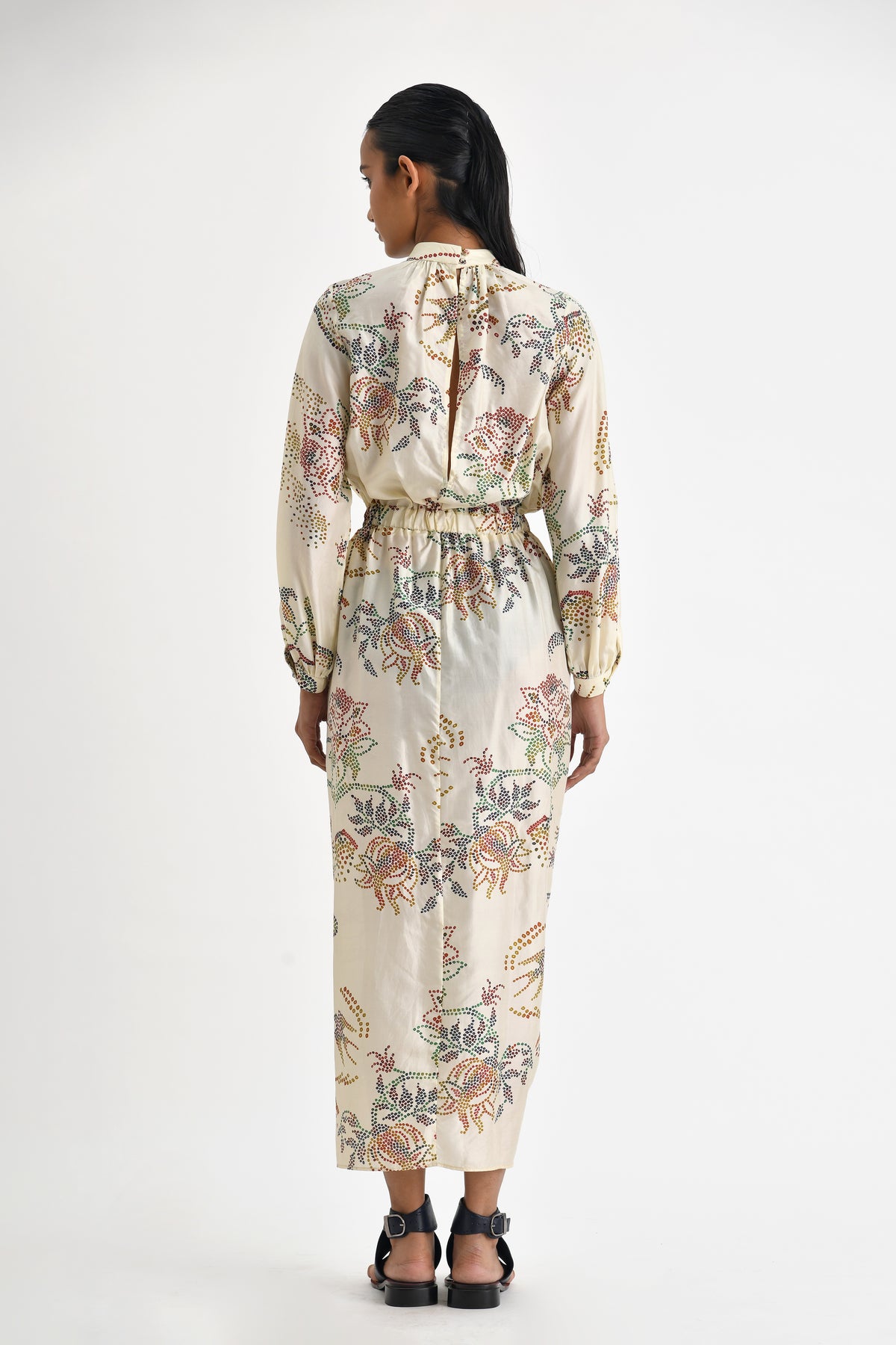 Ecru Chionato Printed Dress