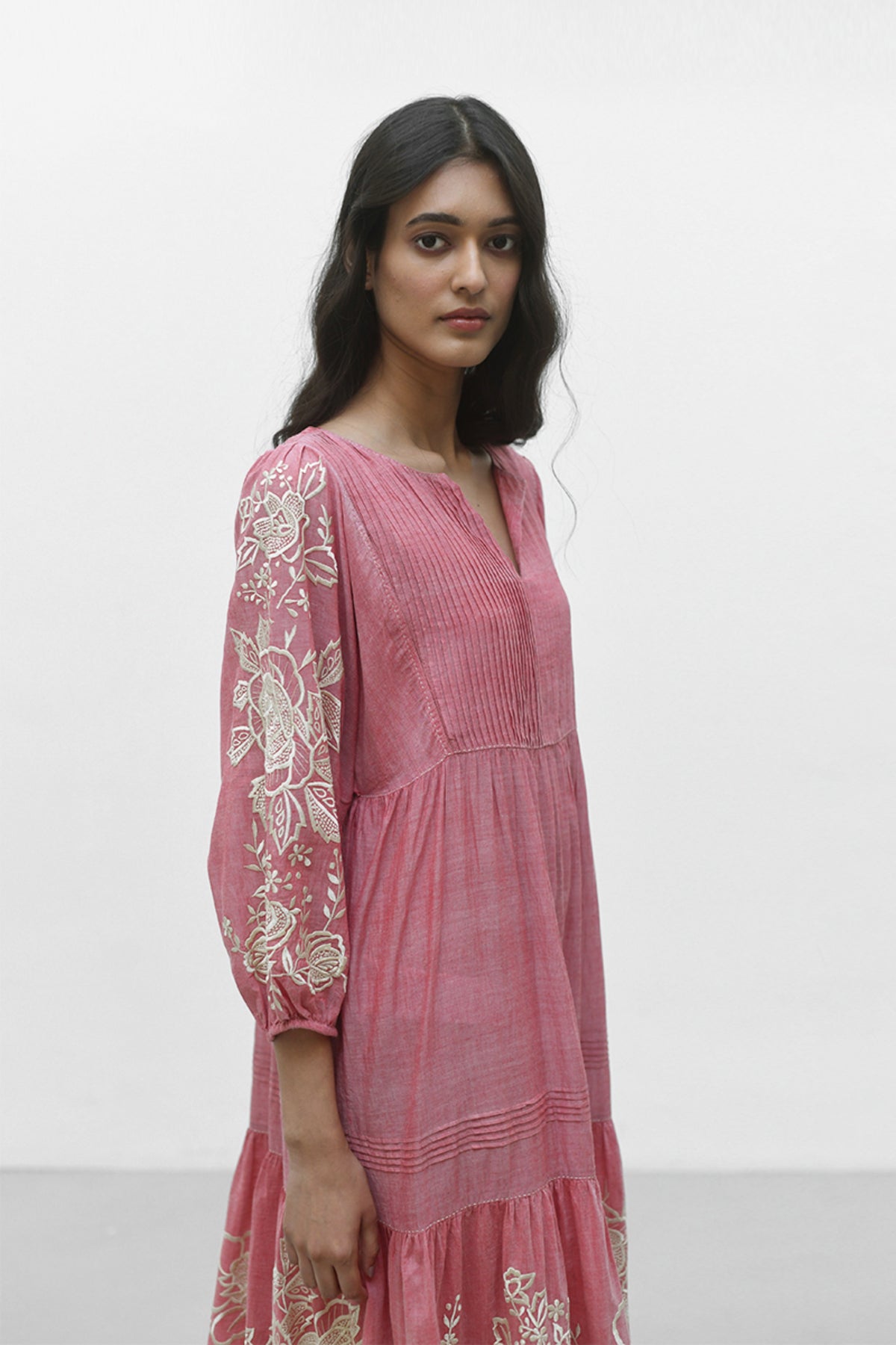 Agios Embroidered Dress