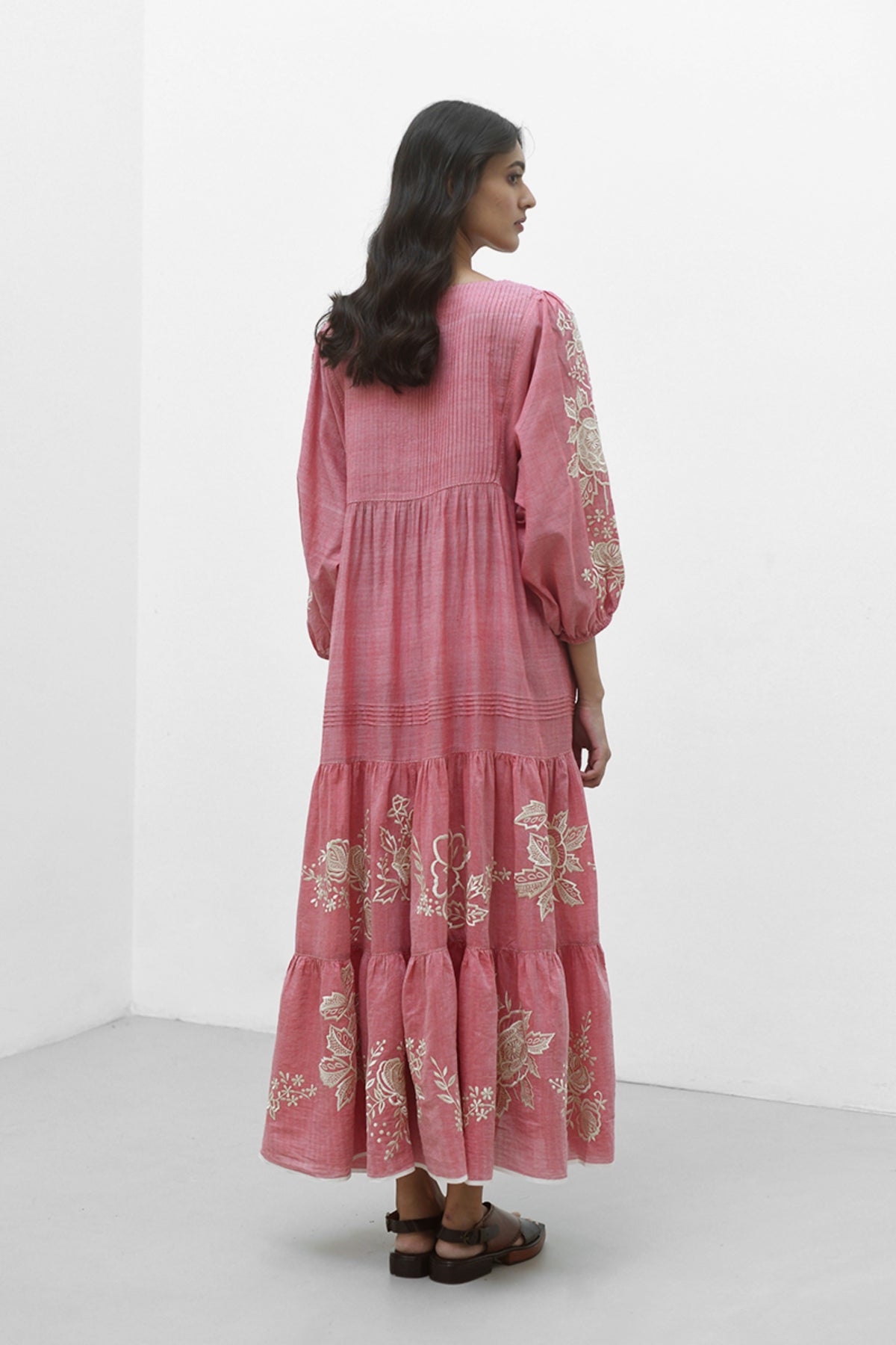 Agios Embroidered Dress