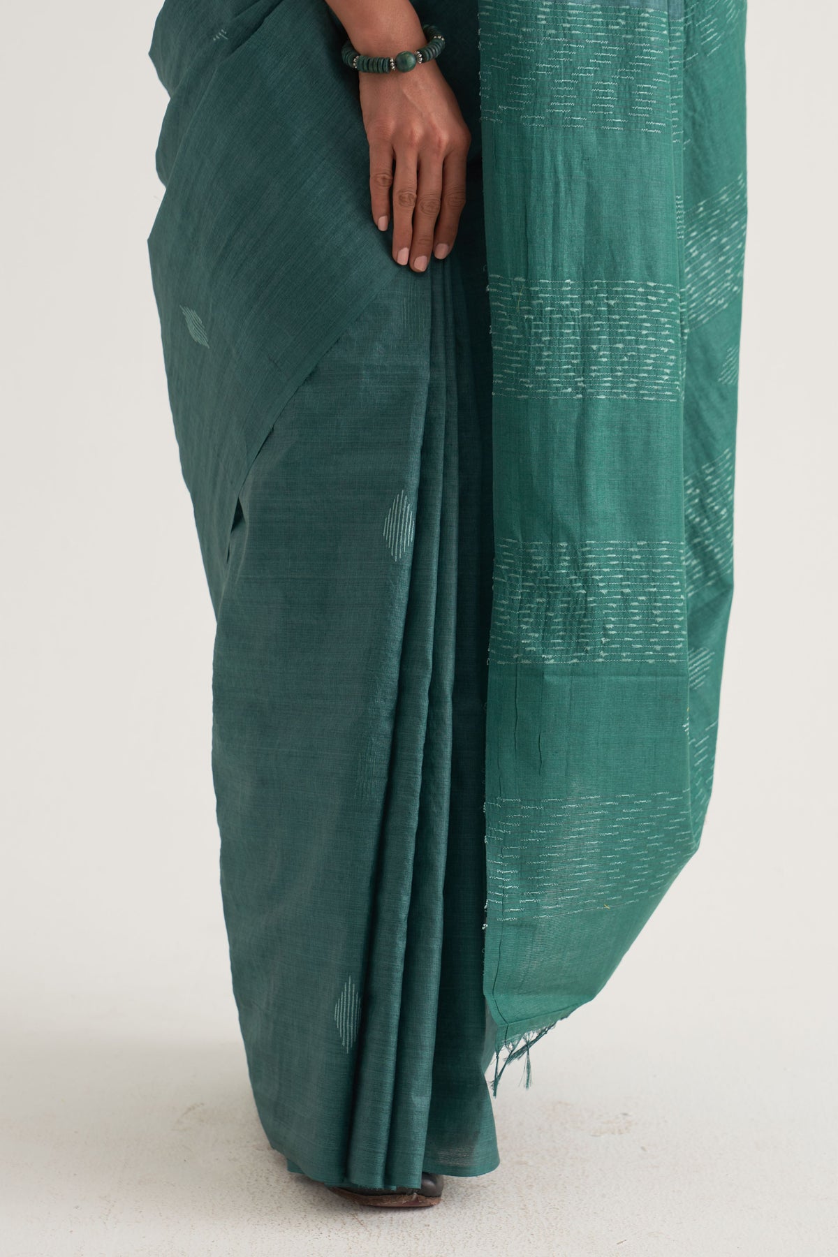 Mayur Green Saree