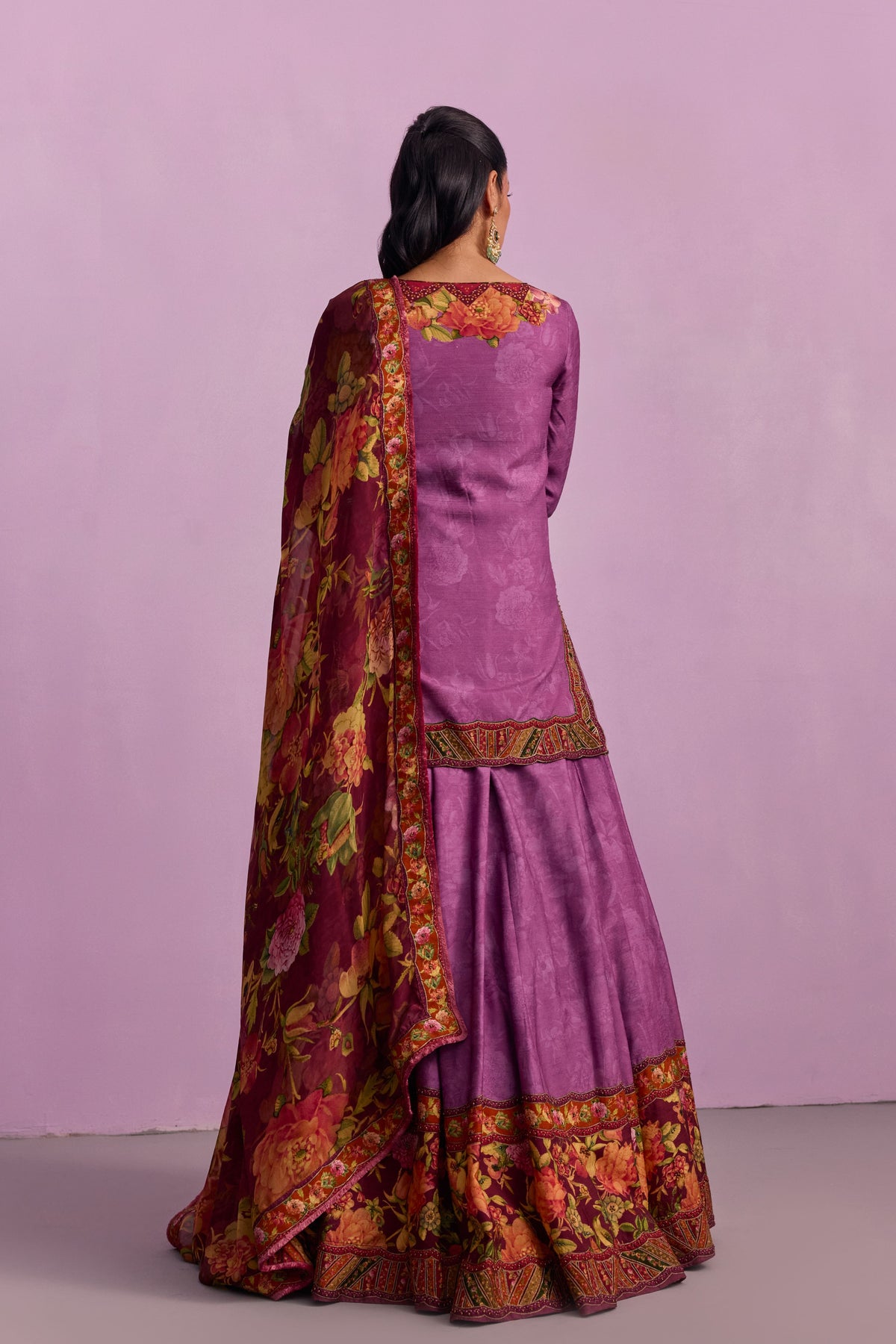 Purple Sehnaaz Lehenga Set