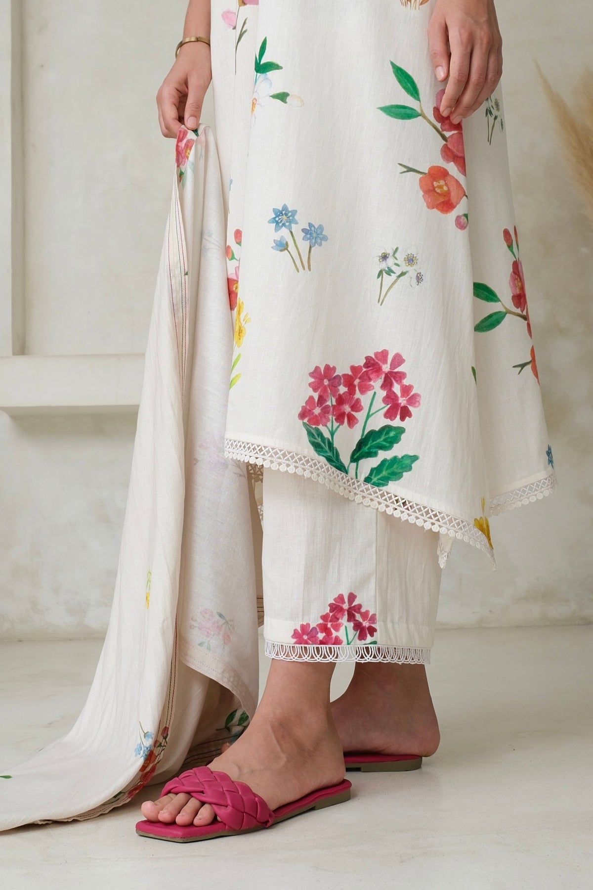 Amelia Ivory Long Kurta Set