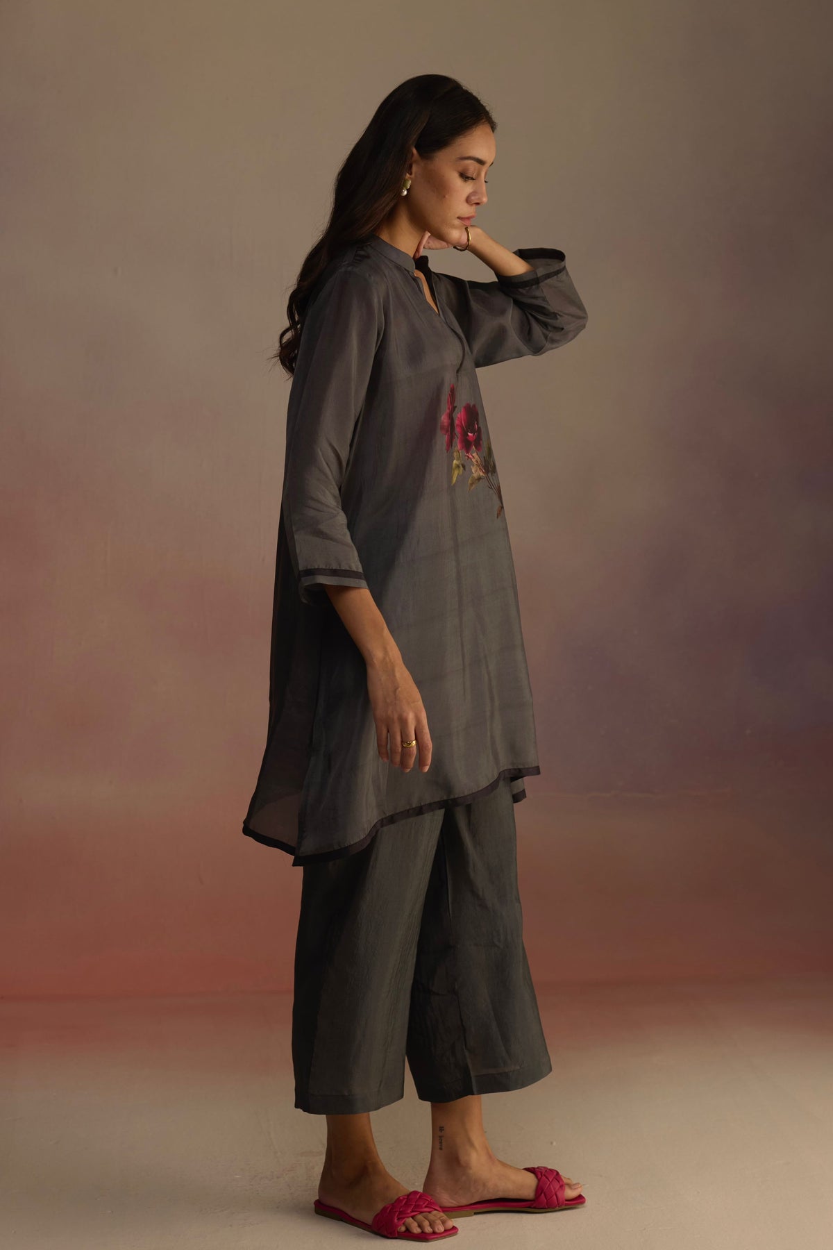 Wallflower Silver Kurta