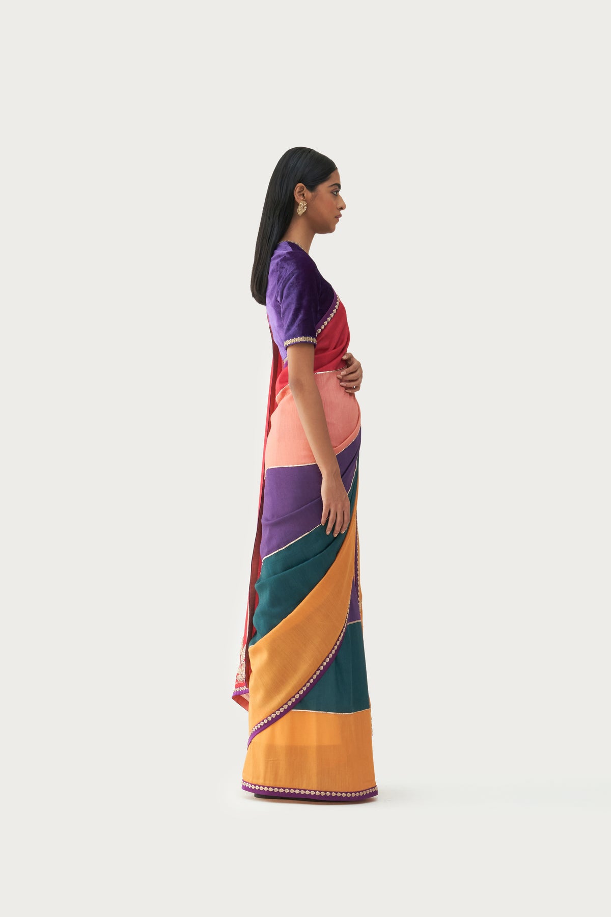 Meknes multicolour saree