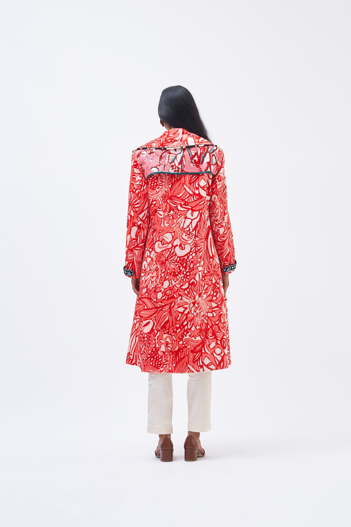 Masai Coral Pink Trench Jacket