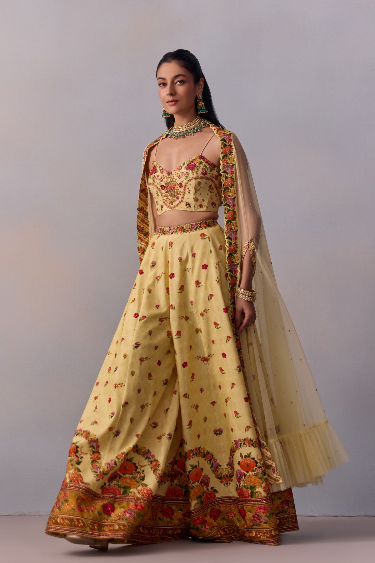 Yellow Meher Sharara Set