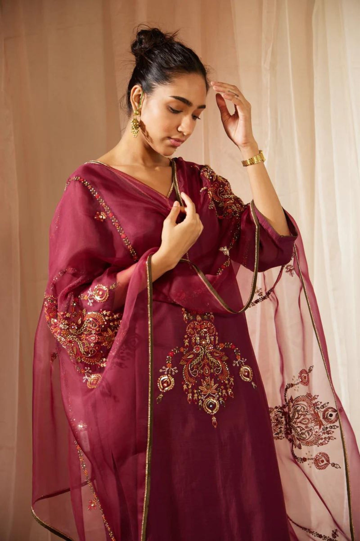 Purple Dhuleti Dupatta