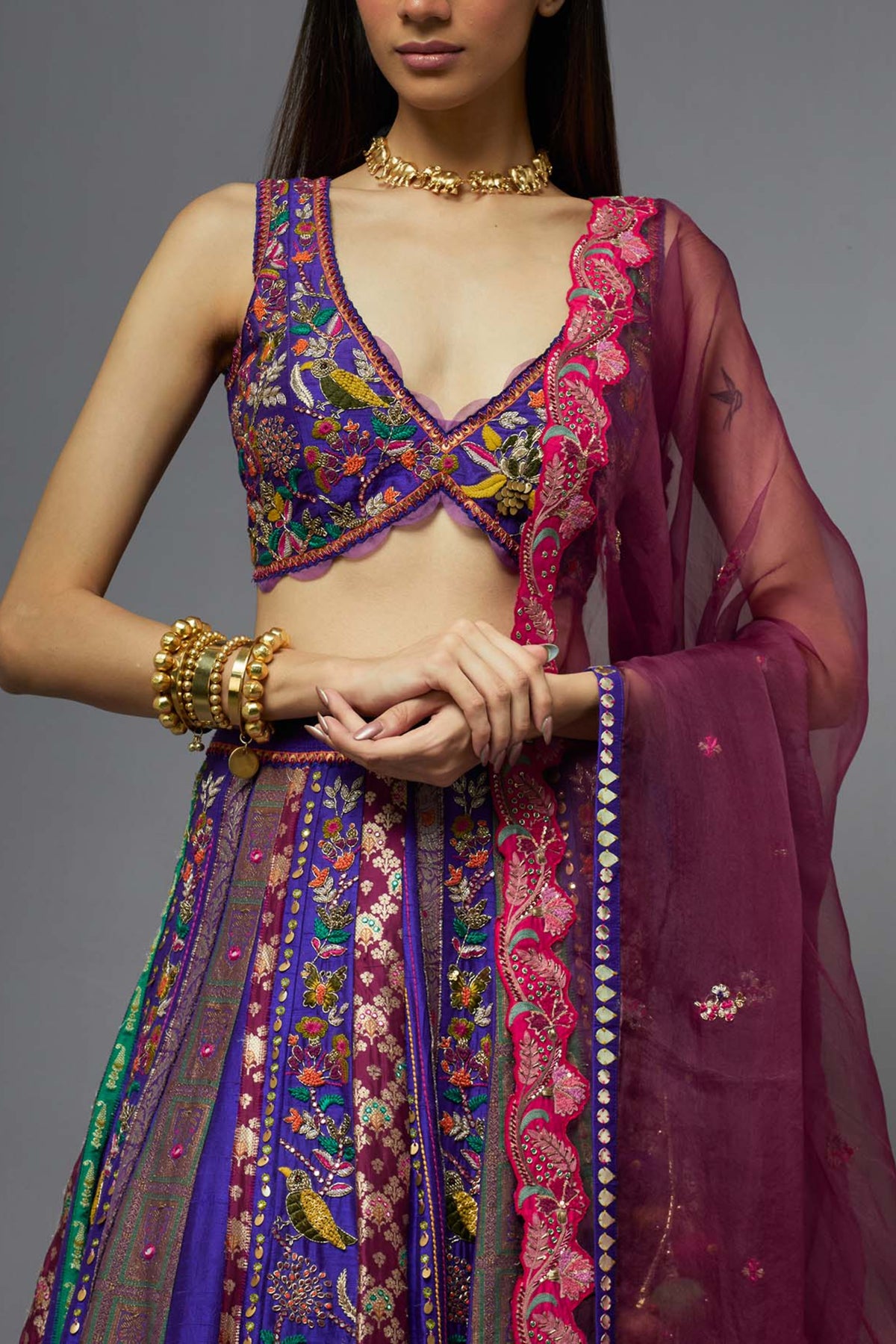 Purple Lehenga Set