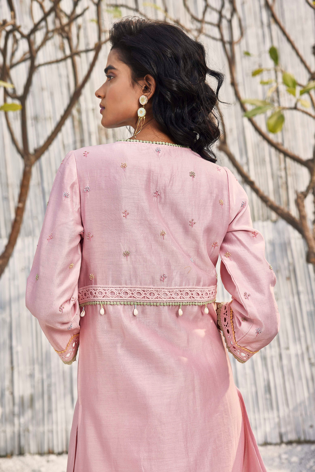 Blush Pink A-line Kurta Set