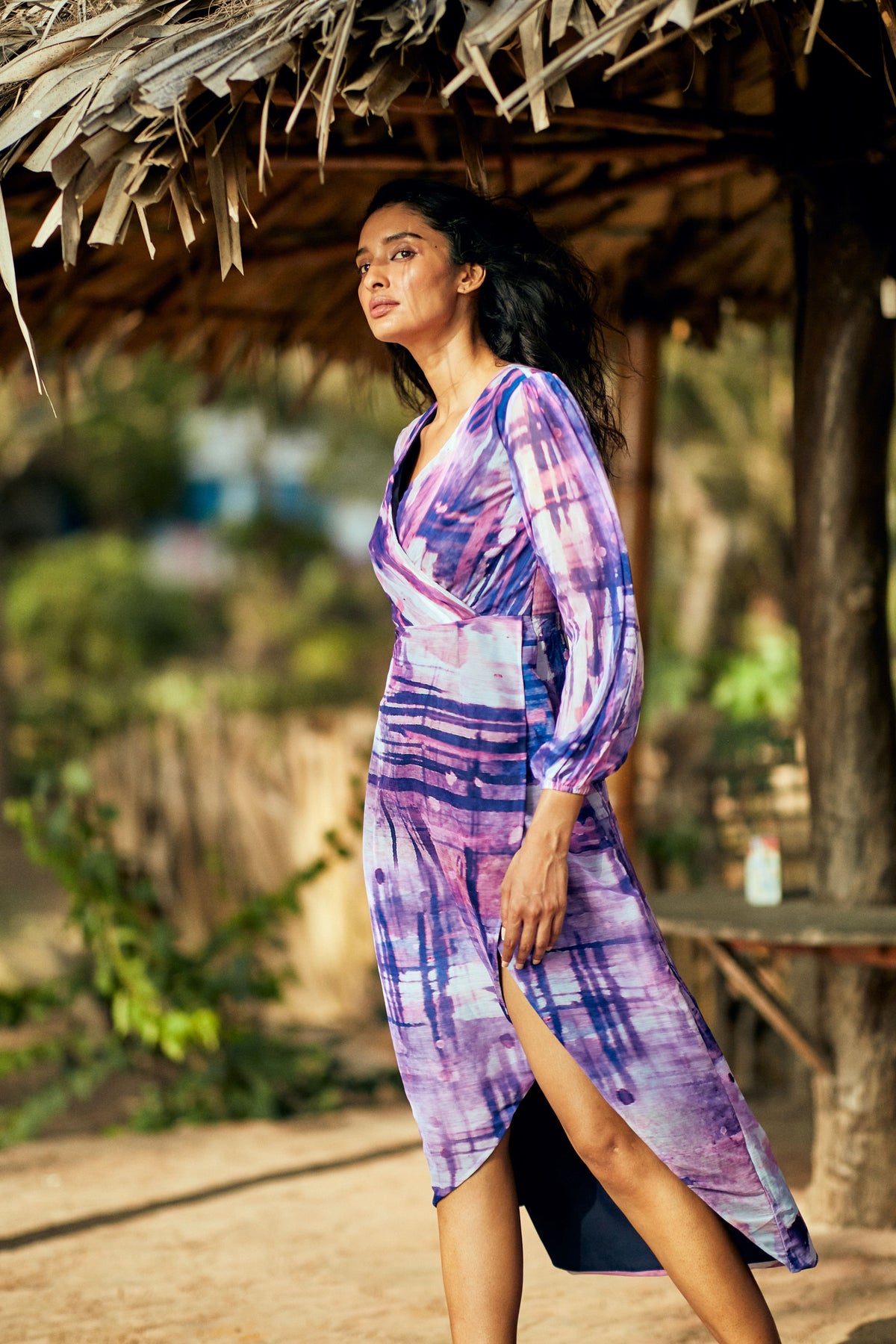 Multicolour Twilight Wrap Dress