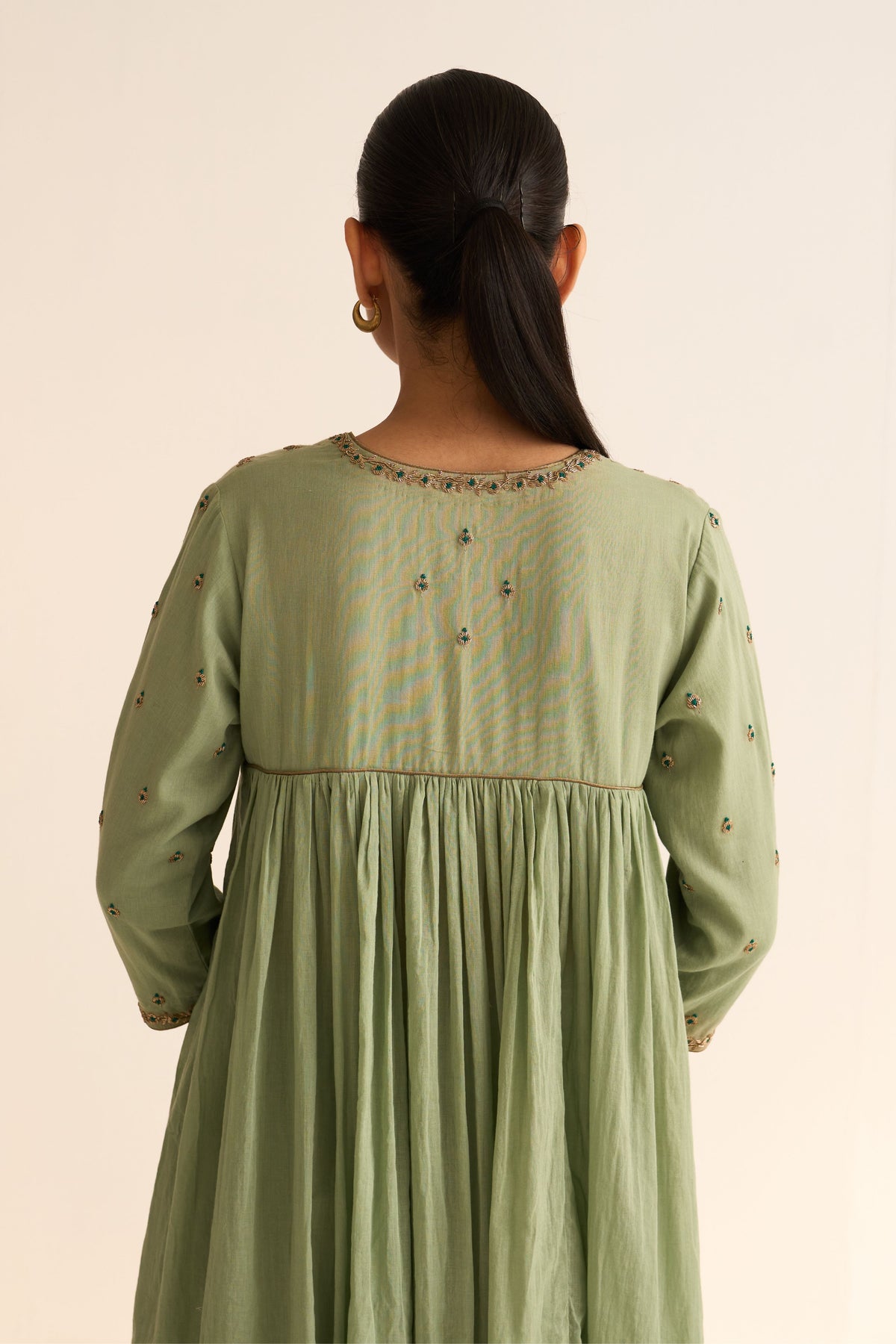 Chinar Sage Green Kurta