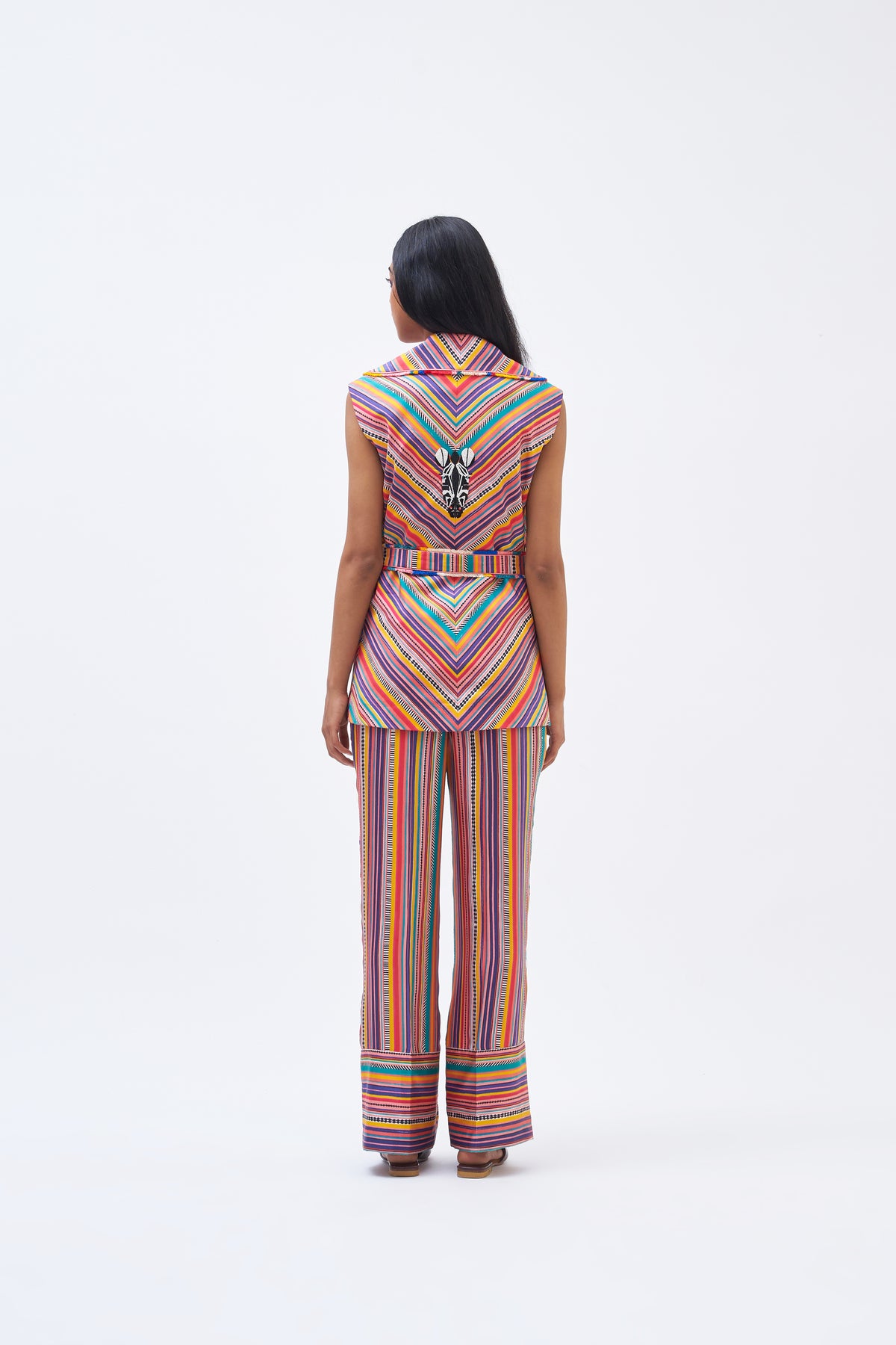 Charley Stripe Technicolour Pant Suit