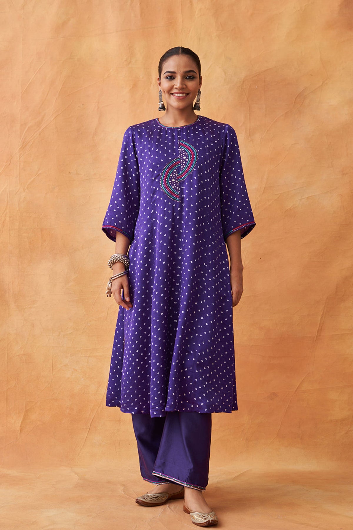 Purple Kurta Set