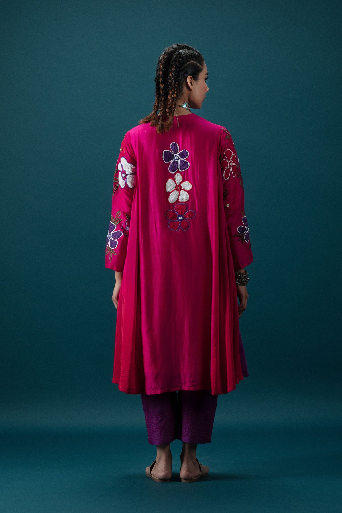 Magenta Overlaped Tunic