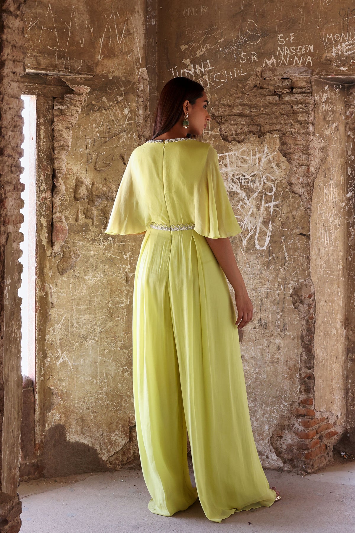 Renell Jumpsuit in Neon Green