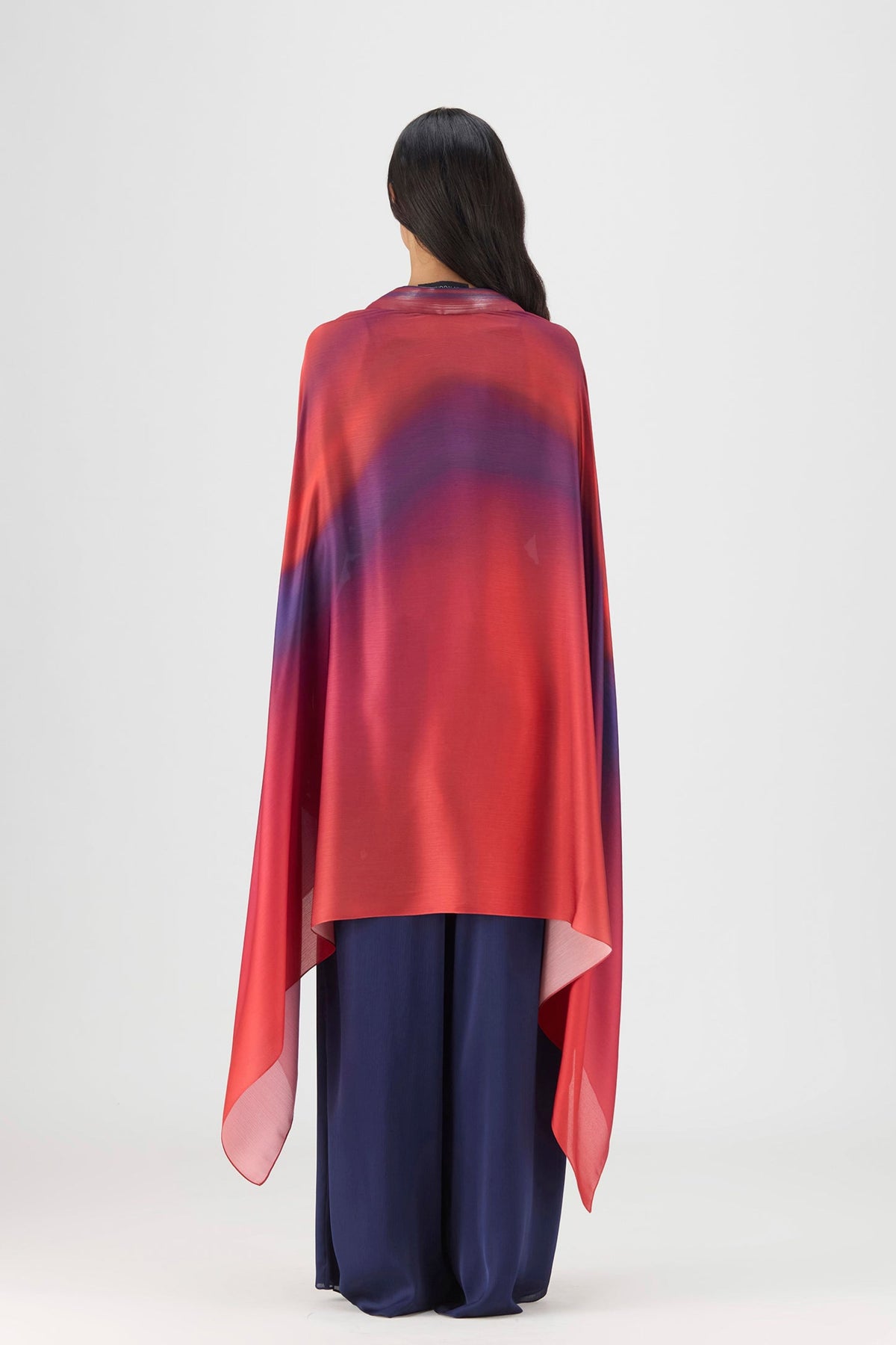 Metallic Red Watercolour Cape