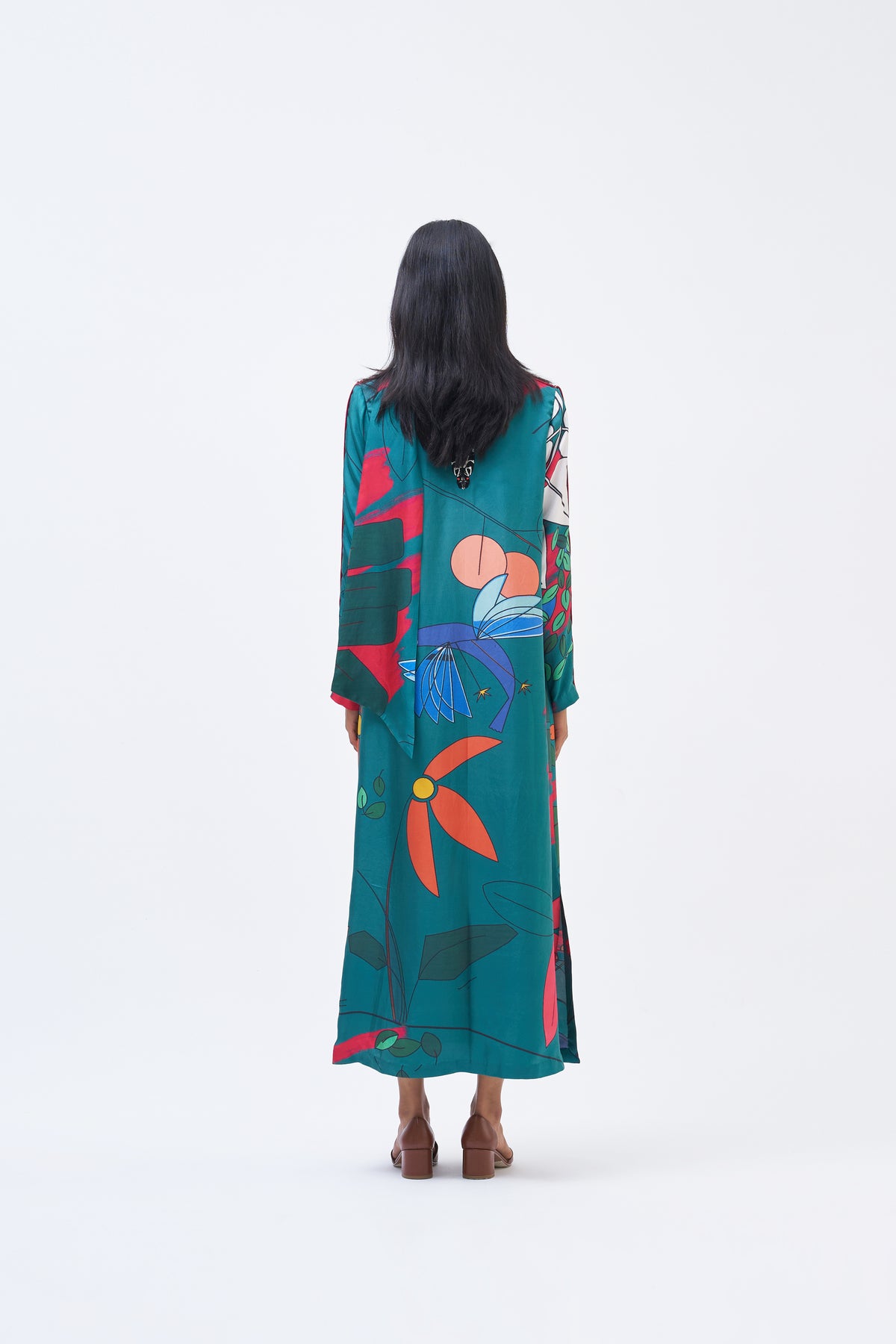 Kaya&#39;s Habitat Emerald Kaftan Dress