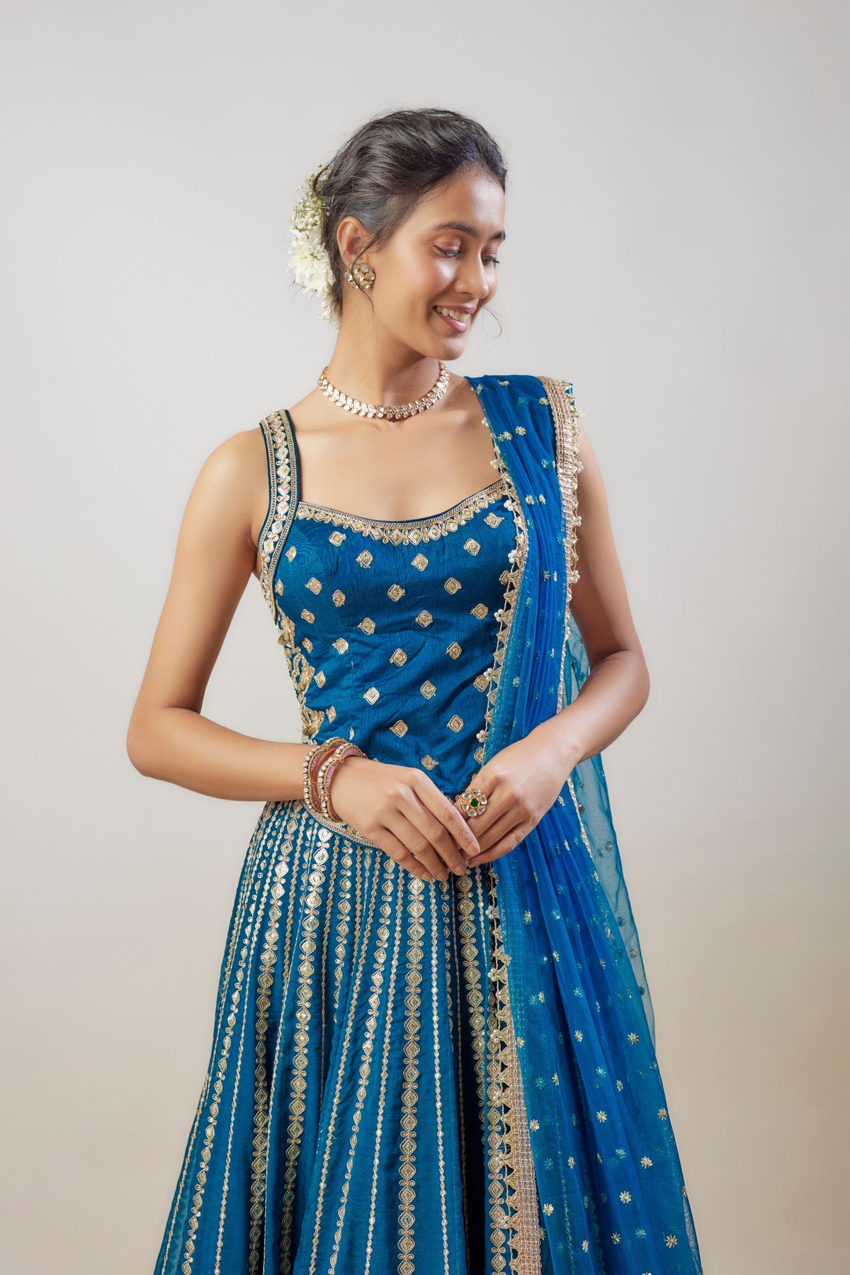 Nila Blue Lehenga Set