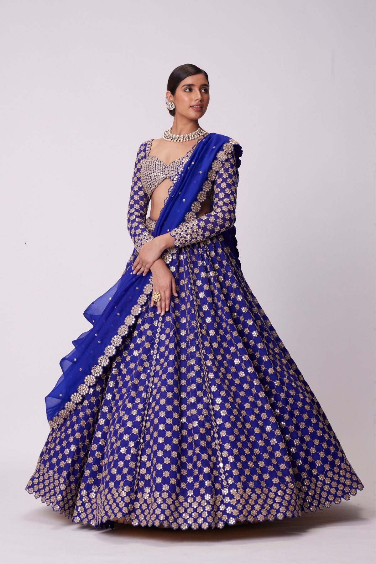 Persian Blue Lehenga