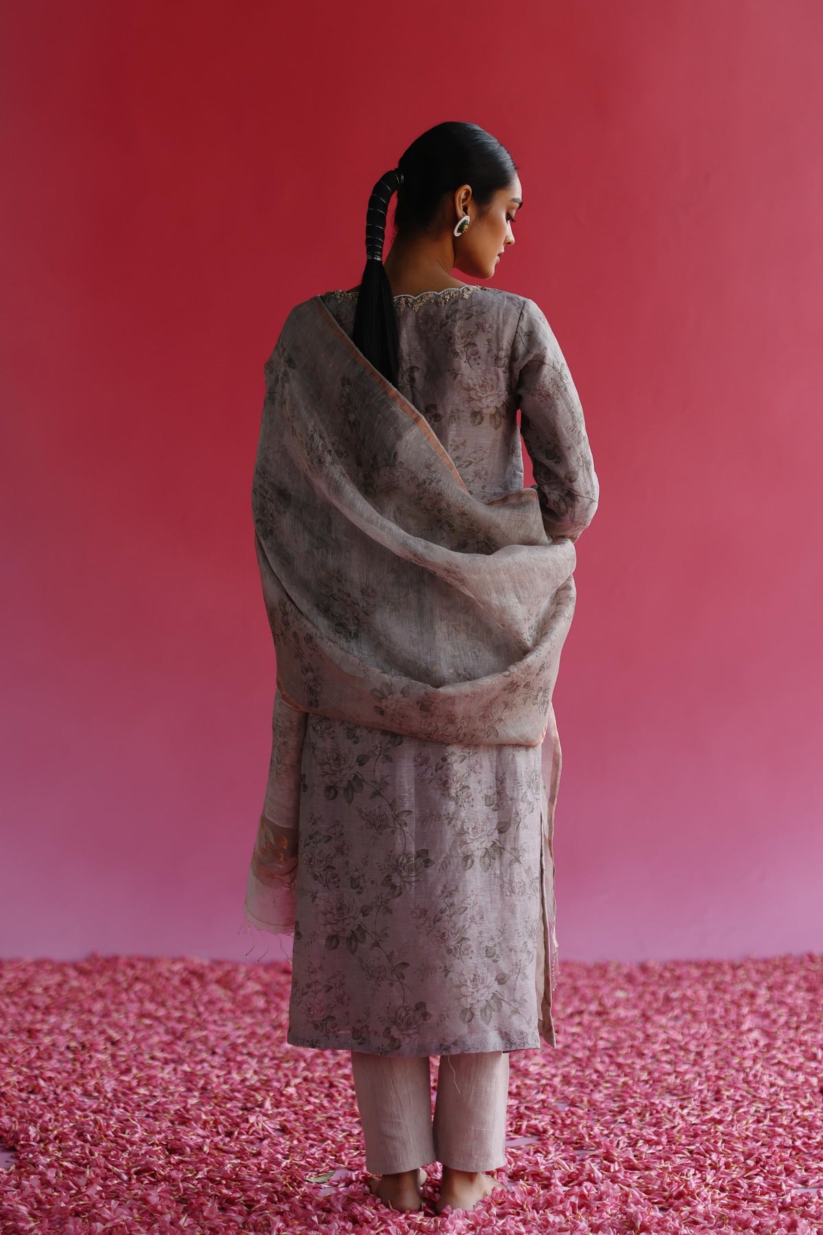 Swaroop Grey Dupatta