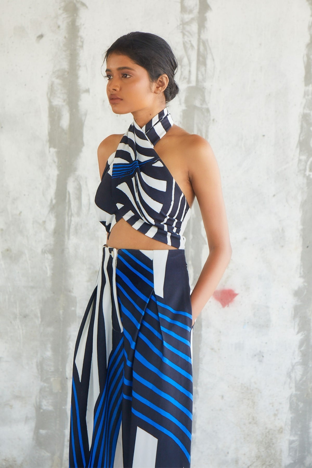 Striped Blue Co-ord