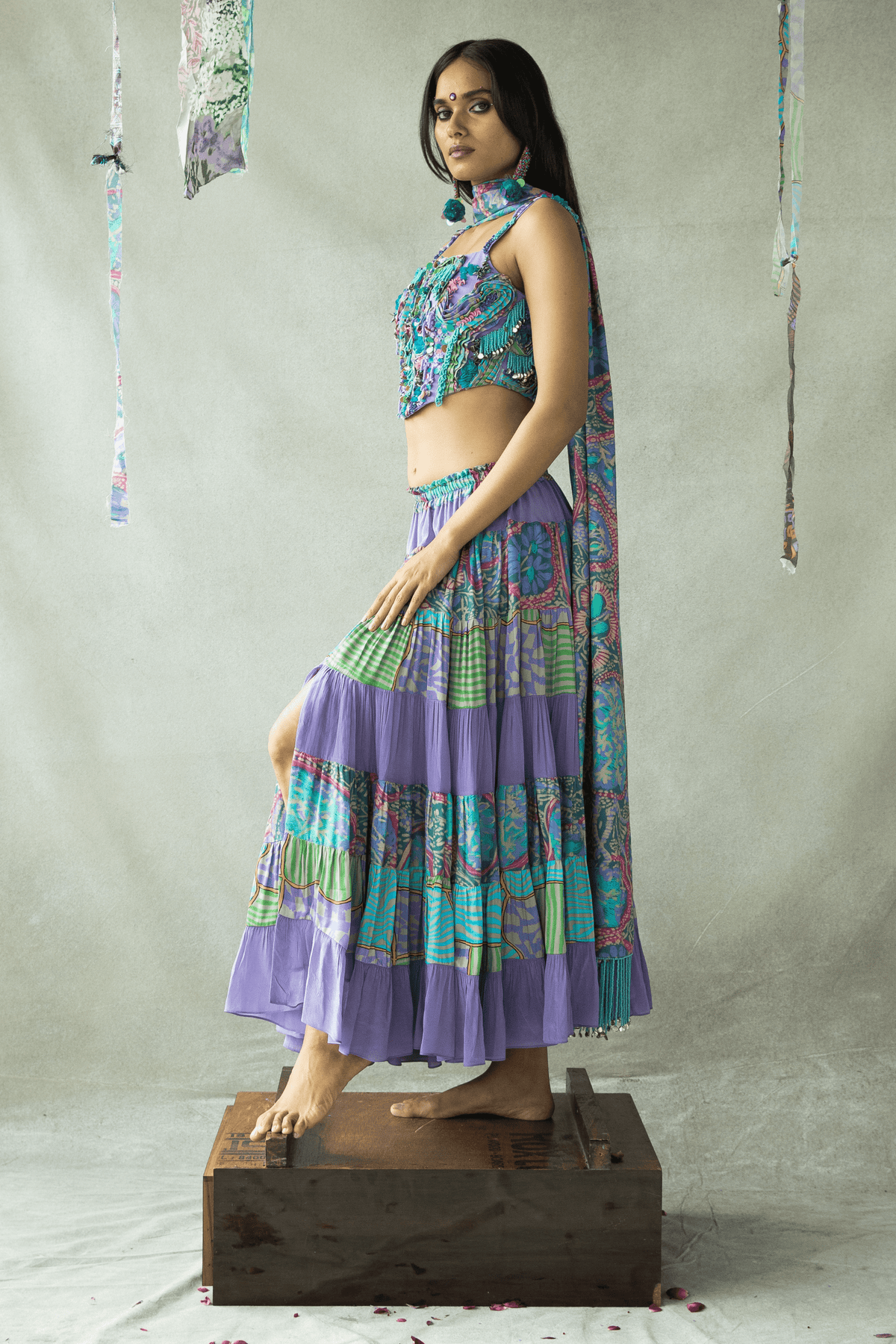 Jhilmil Tiered Skirt