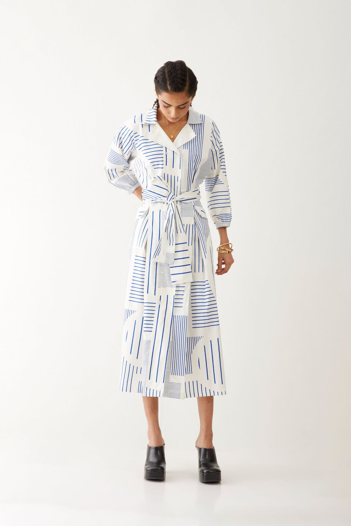 Mara Dress With Reflection Print