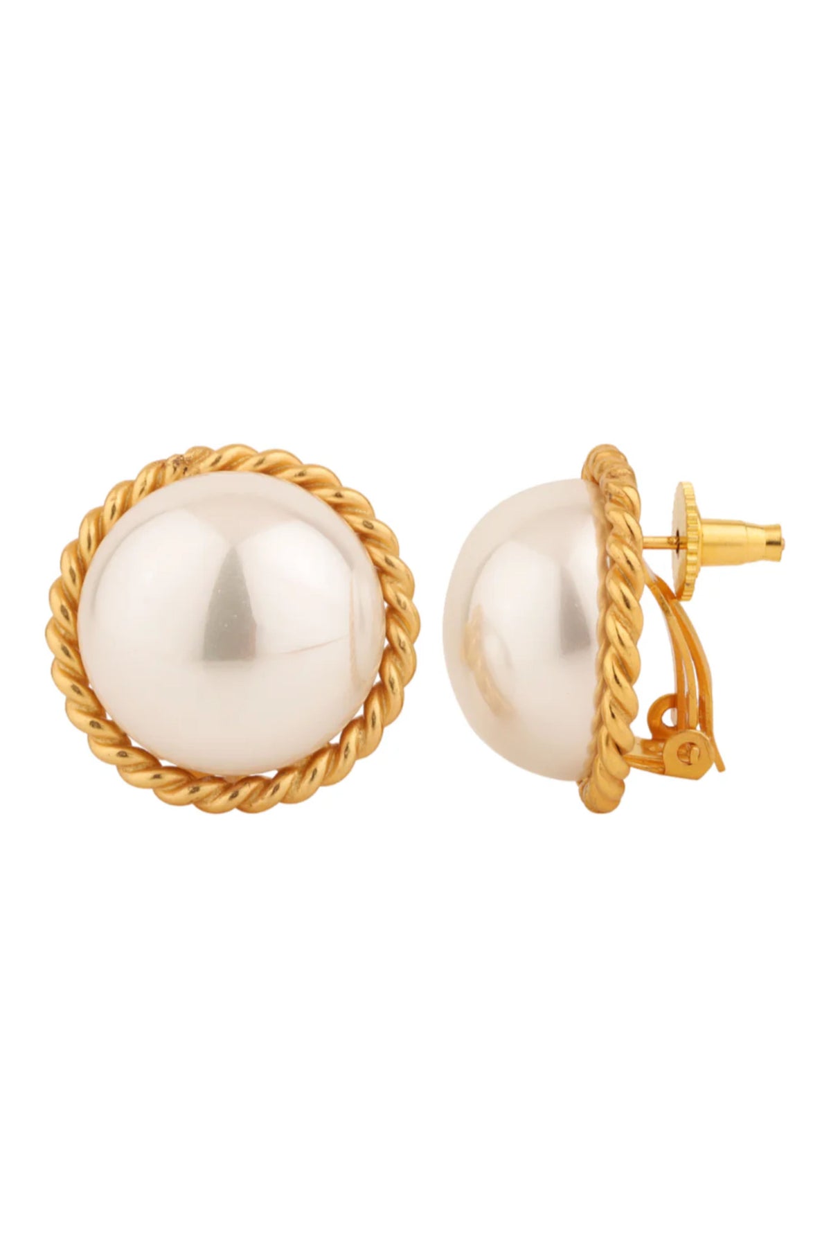 White 20mm Senora Studs Earring