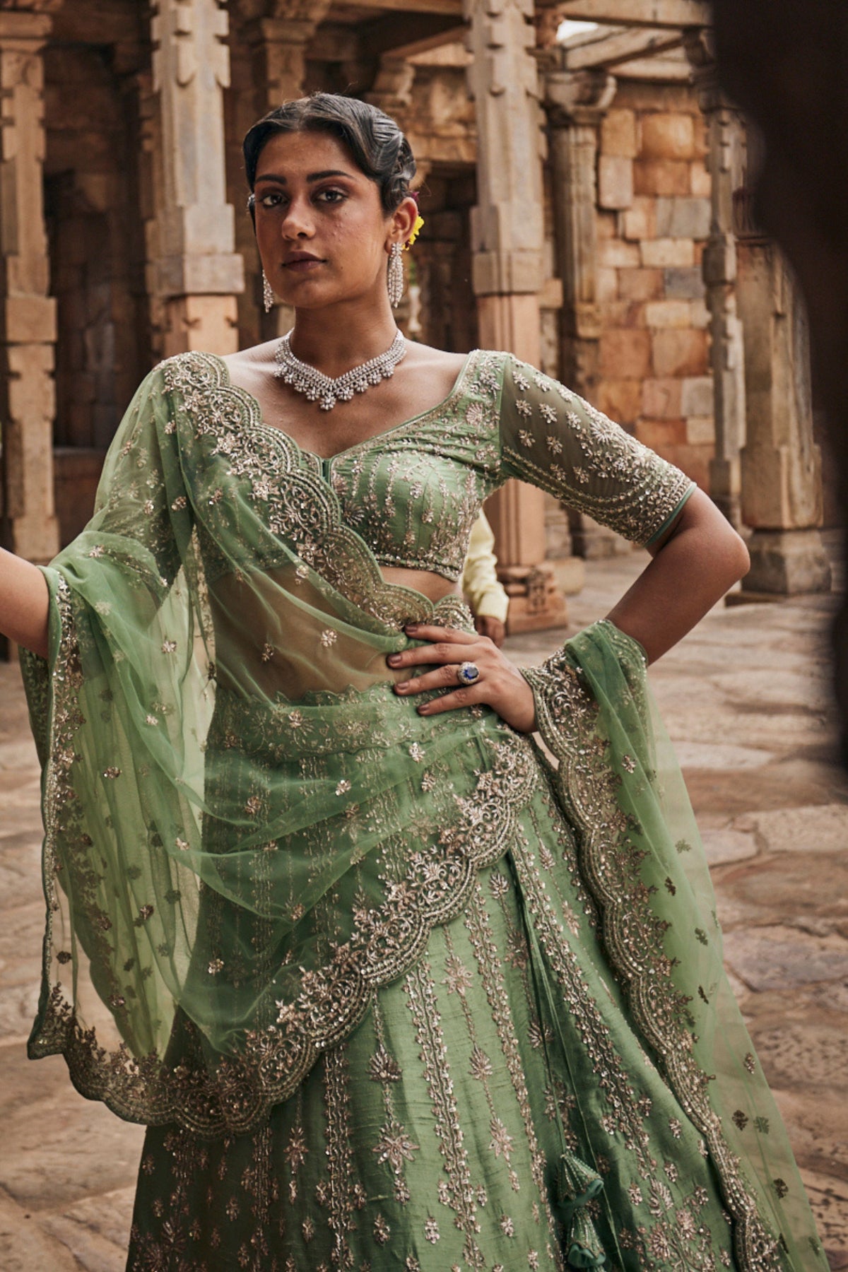 Pistacia Bridal Lehenga Set