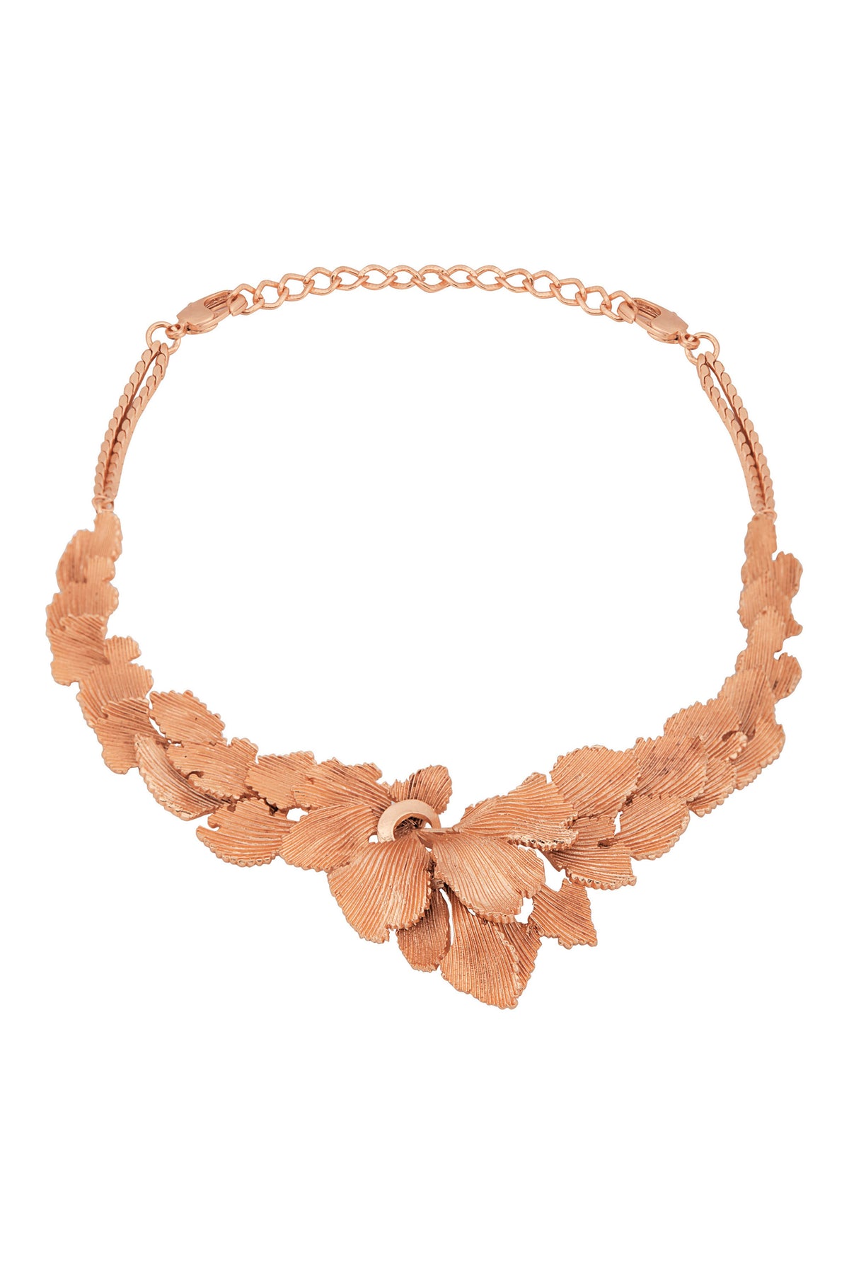 Rose gold floresco necklace