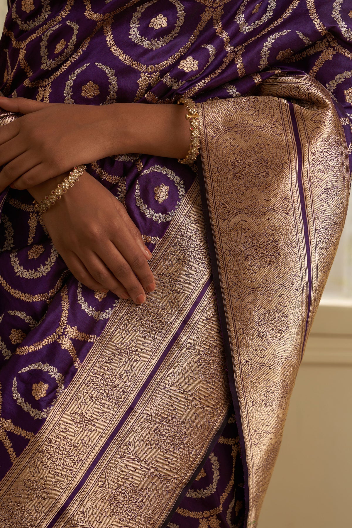 Asmee Purple Saree