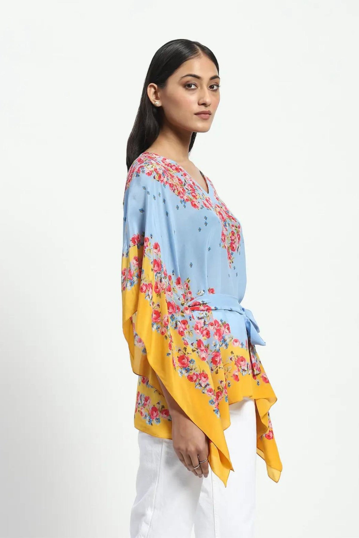 Blue Powder Kaftan Top