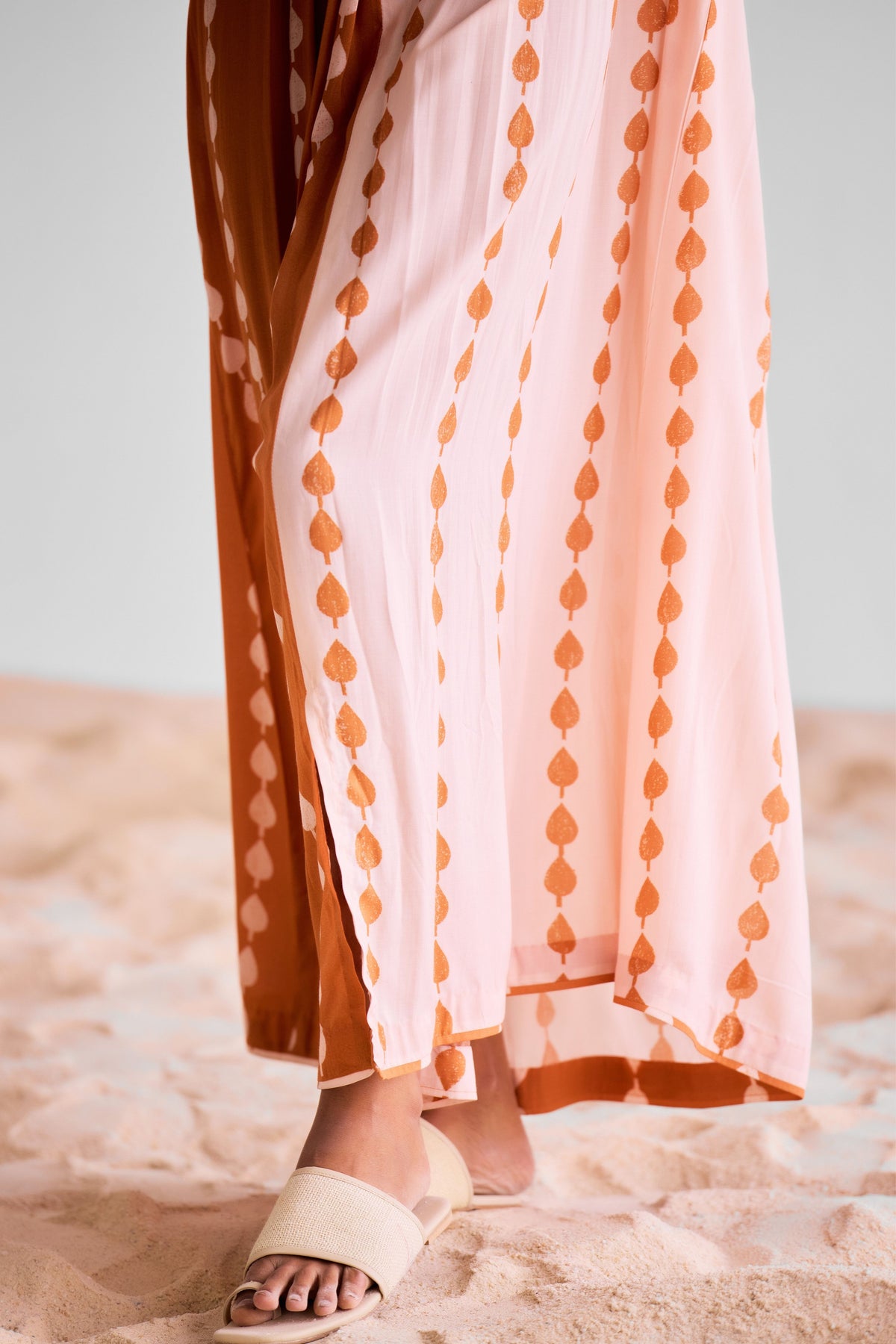 Peach Kaftan Dress