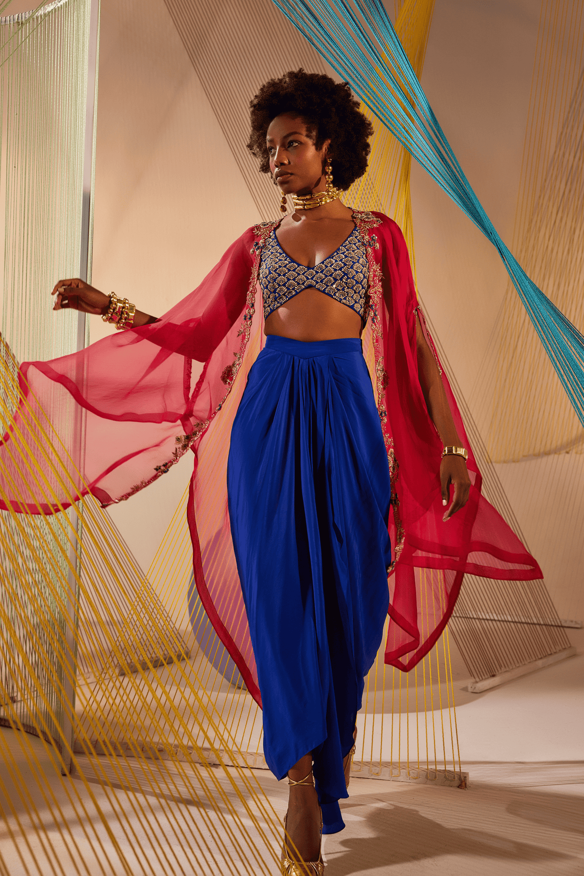 Royal Blue Zaraah Co-ord Set