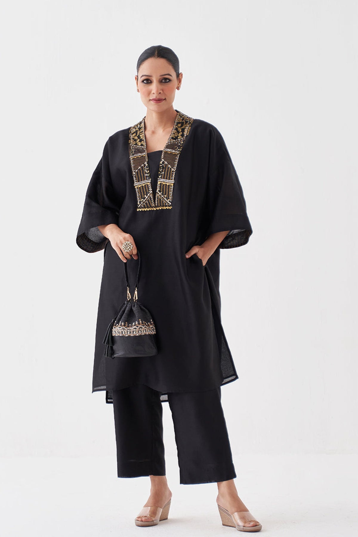 Rich Black Kurta Set