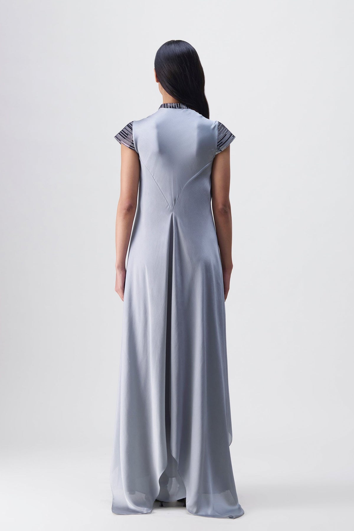 Metallic Steel Paneled Gown