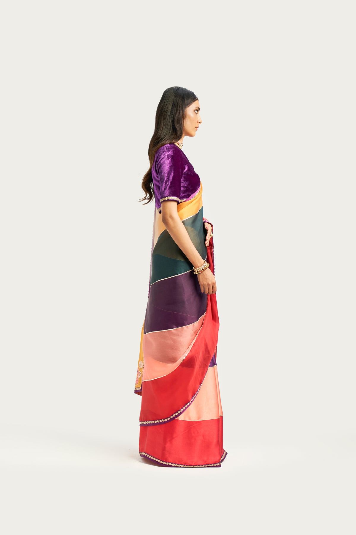 Meknes multicolour saree