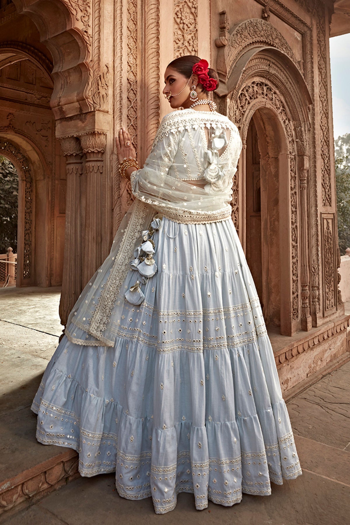 Ice Blue Lehenga Set