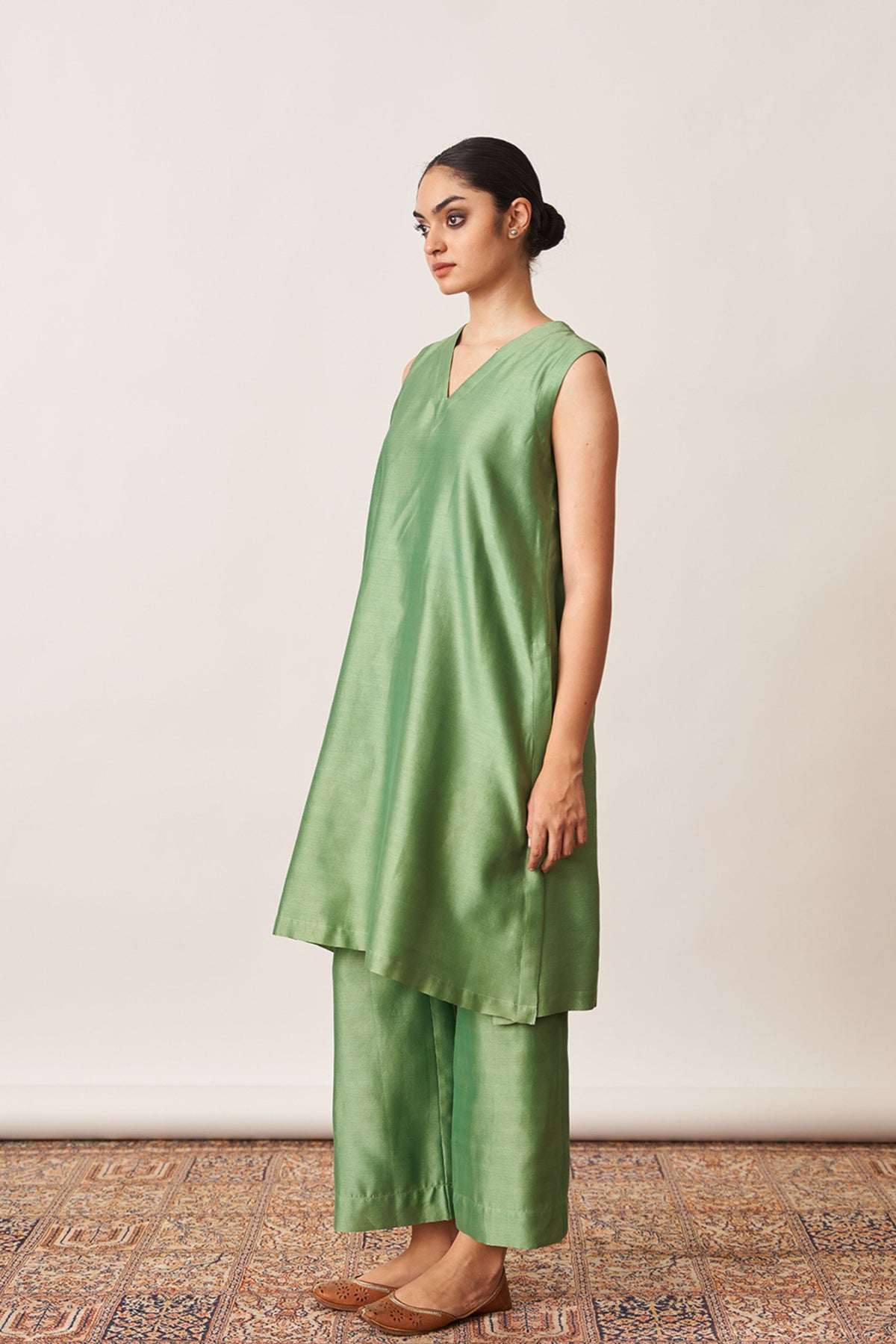 Pista Green Kurta Set