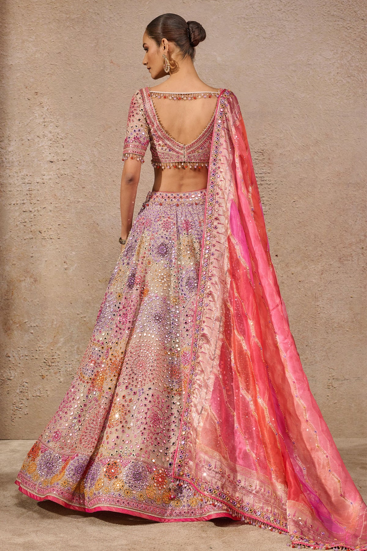 Ivory Embroidery Lehenga Set