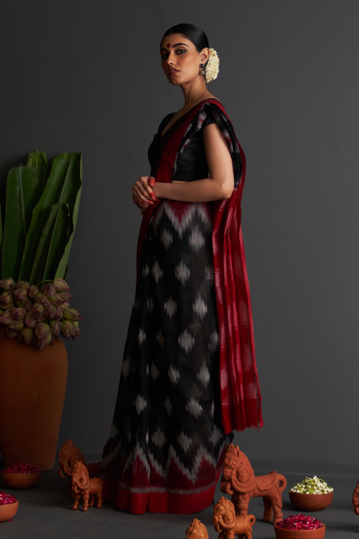 Kalpana Black Saree