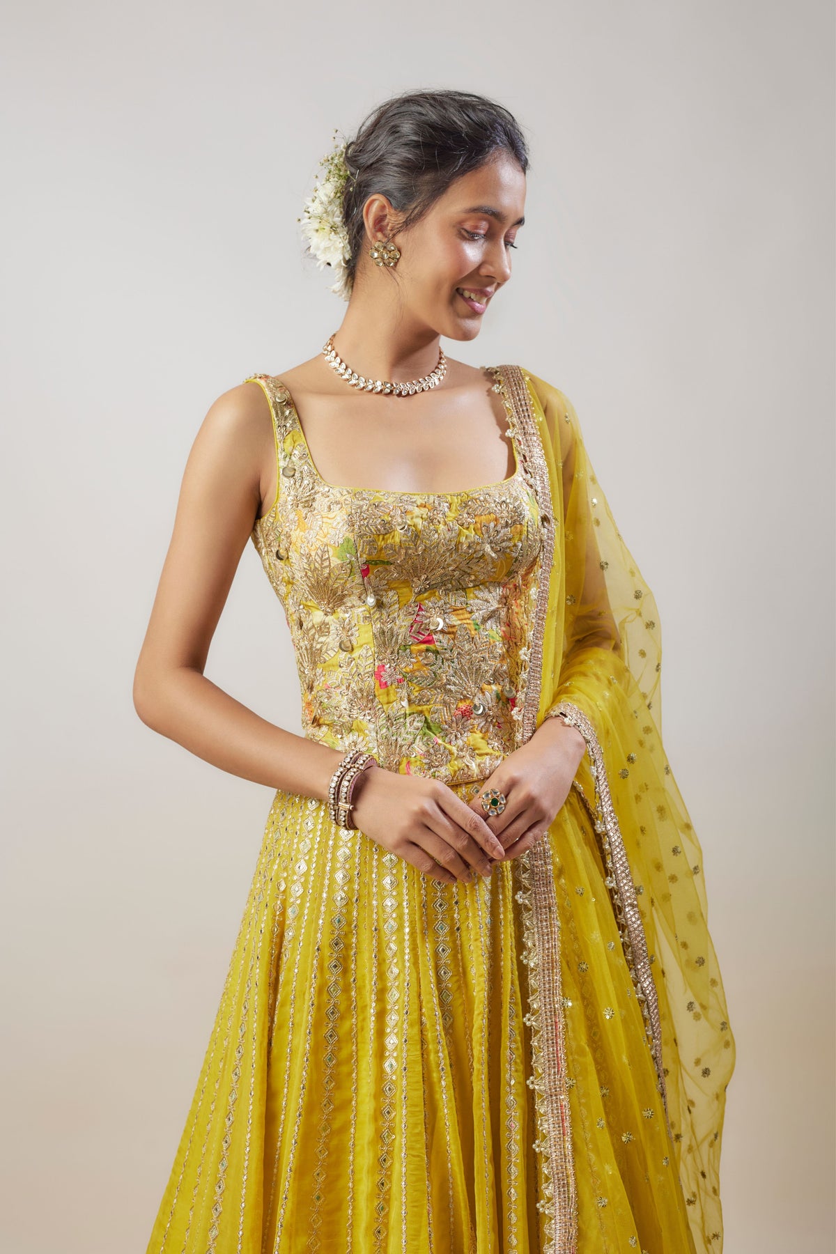 Mia Yellow Lehenga Set